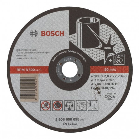 Bosch cutting discs Expert for Inox, 180x2mm, straight (AS 46 T INOX BF)
