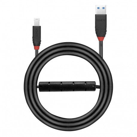 USB-kaabel USB 3.2 Gen 1 aktiivne õhuke USB-A > USB-B 10m, must