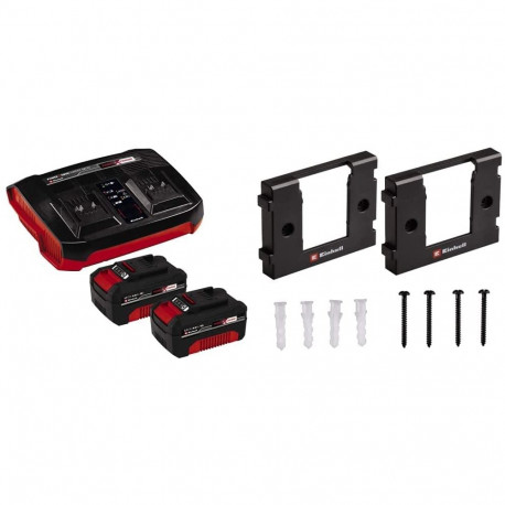 2x 4,0Ah & Twincharger Kit (schwarz/rot)