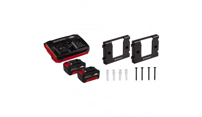 Einhell 2x 4.0Ah & Twincharger Kit, Set (black/red)
