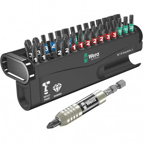 Bit-Check 30 Impaktor 2, 1/4", 30-teilig (diamantbeschichtet, extrem belastbar)