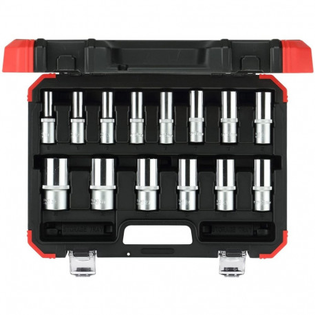 Red Steckschlüssel-Satz 1/2", 14-teilig (rot/schwarz, SW 10mm - 32mm)