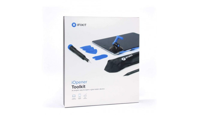 iOpener tööriistakomplekt 16-osaline, must/sinine
