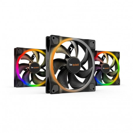 Light Wings PWM 140 mm Triple Pack (schwarz, 3er Pack, inkl. ARGB-Hub, 140 mm)