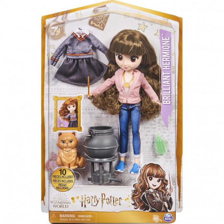 Wizarding World Harry Potter nukk Brillante Hermine Granger 20,3cm 5 aksessuaariga ja 2 rõivakomplek