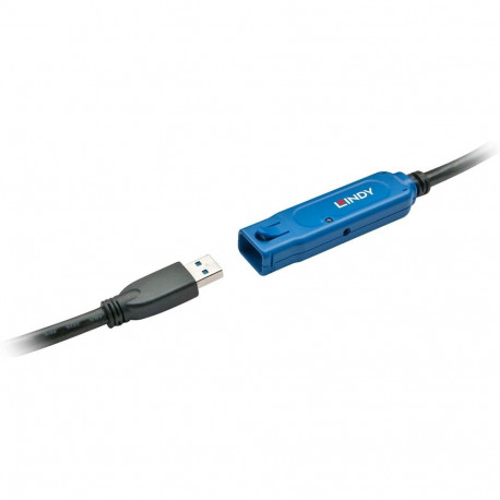 Aktiivne pikenduskaabel USB 3.2 Gen 1 Pro USB-A pistik > USB-A pesa 15m, must