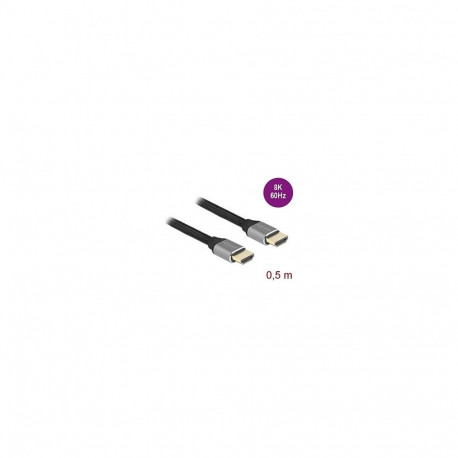 HDMI-kaabel ultrakõrge kiirusega 48Gbps 8K 60Hz 50cm, hall