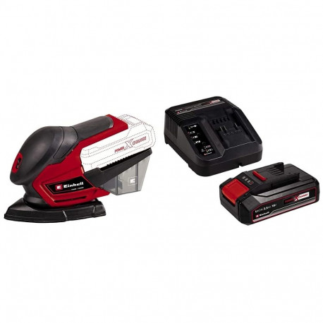 Power X-Change Akku-Multischleifer TE-OS 18/150 Li-Solo, 18Volt (rot/schwarz, ohne Akku und Ladegerä