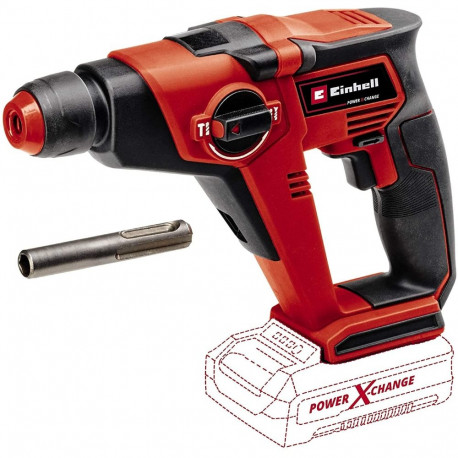 Power X-Change Akku-Bohrhammer TE-HD 18/12 Li - Solo, 18Volt (rot/schwarz, ohne Akku und Ladegerät)