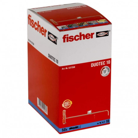 Kippdübel DUOTEC 10 (hellgrau/rot, 50 Stück)