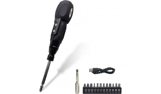 Bit-Satz slimBit electric, Sechsrund Plus (rot, 7-teilig)