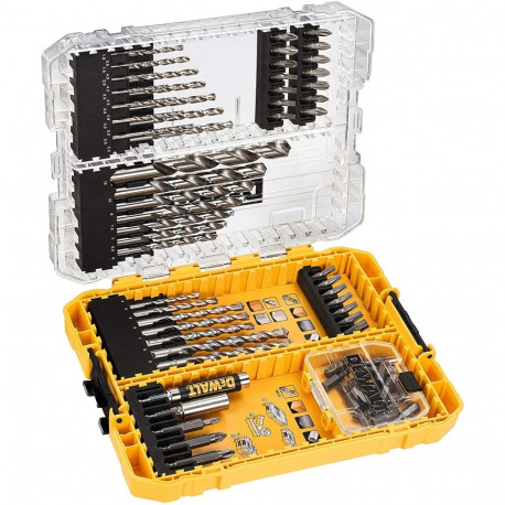 Bit- und Bohrer-Set DT70761, EXTREME + High Performance HSS-G, Bohrer- & Bit-Satz (72-teilig, in TOU