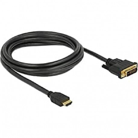 Adapterkabel HDMI > DVI 24+1 bidirektional (schwarz, 2 Meter)