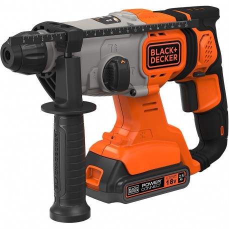 Akku-Kombihammer BCD900E2K, 18Volt (orange/schwarz, 2x 2,5Ah Li-Ionen-Akku)