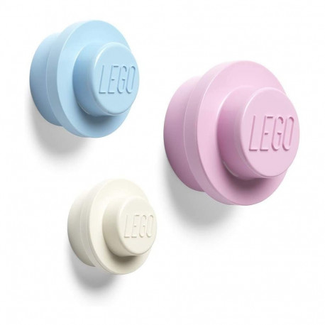 LEGO seinakinnitus 40161736, valge, sinine, roosa