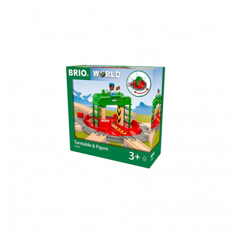BRIO locomotive turntable with control bridge - 33476