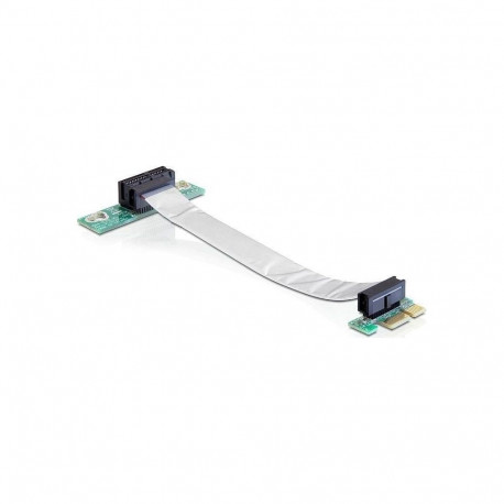PCI Express riserkaart x1 > x1 paindliku kaabliga 13cm vasakule suunatud