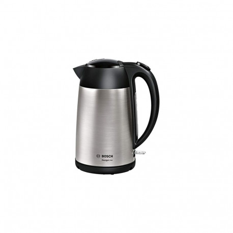 Wasserkocher DesignLine TWK3P420 (edelstahl/schwarz, 1,7 Liter)