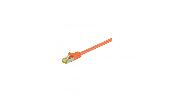 Patchkaabel RJ-45 SFTP Cat 7 25cm 500MHz, oranž