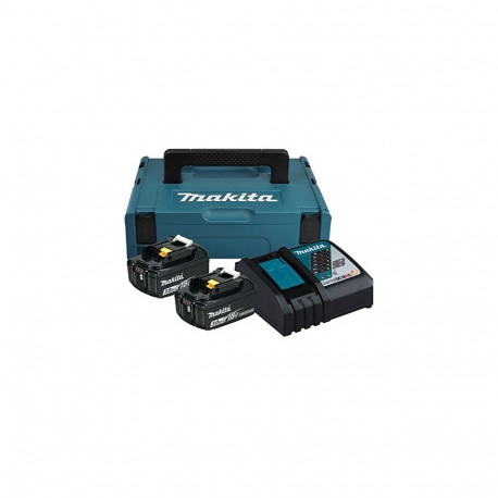 Makita Power Source Kit 197952-5 - MAKPAC size 1, 2x Li-ion rechargeable battery 3Ah
