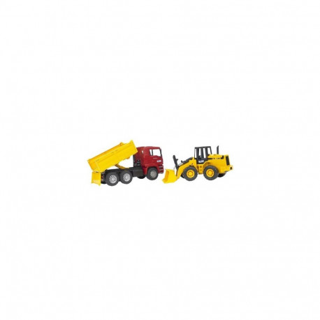 02752 MAN TGA Kipplastwagen mit Gelenkradlader FR130