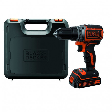 akupuurkruvikeeraja BL186K 18Volt Li-Ionen Akku 1,5Ah kohver, must/oranž