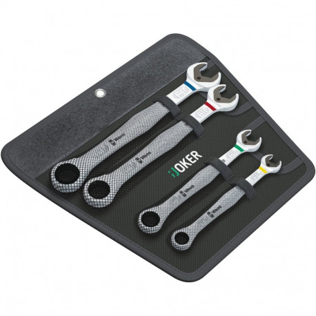 Wera Joker foot ring ratchet spanner set - 4-pieces - 05073290001