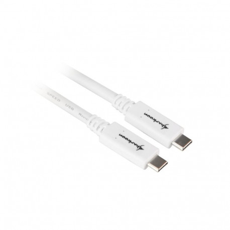 USB 3.2 Gen 2 kaabel USB-C-pistik > USB-C-pistik 0,5Meter, valge