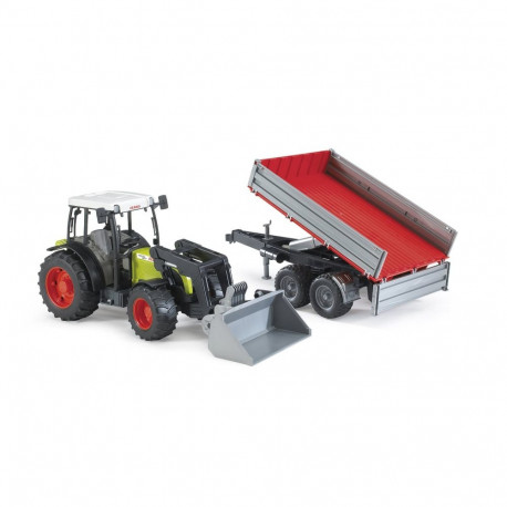 02112 Claas Nectis 267 F mit Frontlader und Bordwandanhänger