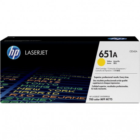 toner 651A (CE342A), kollane
