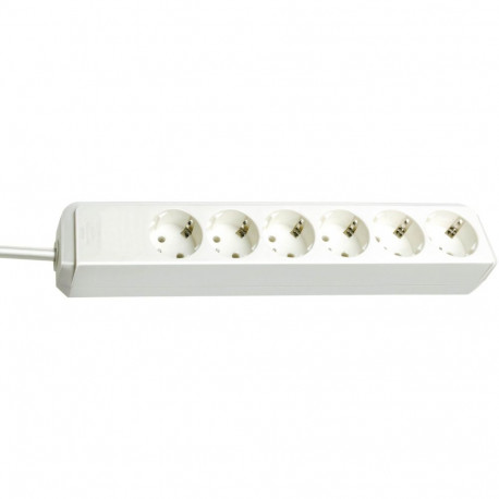 Eco-Line pistikupesa 6-kohaline 1,5m, valge