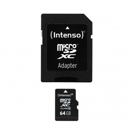 Intenso memory card microSDXC 64GB 20MB/s Class 10 + adapter