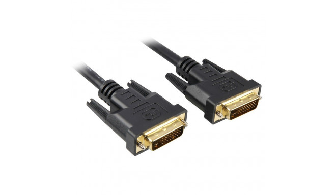Kabel DVI-D > DVI-D (schwarz, 2 Meter, Dual Link, 24+1)