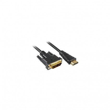 Adapterkaabel HDMI > DVI-D 3Meter dual-link 24+1, must