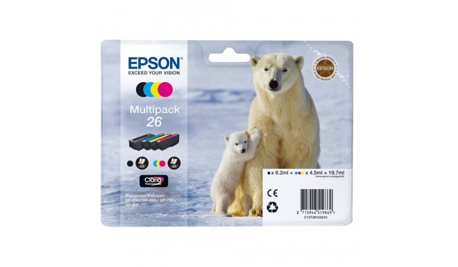 Epson tindikassett Multipack C13T26164010 Polar Bear