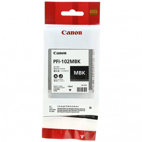 Canon tindikassett MBK PFI-102MBK