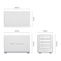 Orico 8848RC3 DAS Series 4-bay 2.5" HDD/SSD Disk Array - White