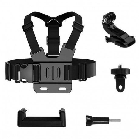 GoPro Chest Strap set of accessories 5in1 for GoPro, DJI, Insta360, SJCam, Eken sports cameras (GoPr