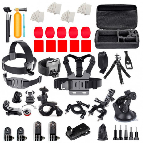 Set of universal accessories 63 in 1 for GoPro, DJI, Insta360, SJCam, Eken sports cameras (GoPro 63 