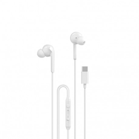 Dudao X3C+ Wired USB-C In-Ear Headphones 1.2m - White