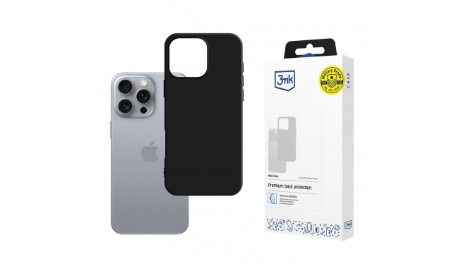 3mk Matt Case for iPhone 16 Pro Max - Black