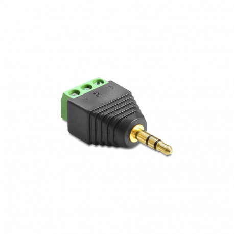 DeLOCK 65419 cable gender changer 3.5mm 3p Black, Green, Silver