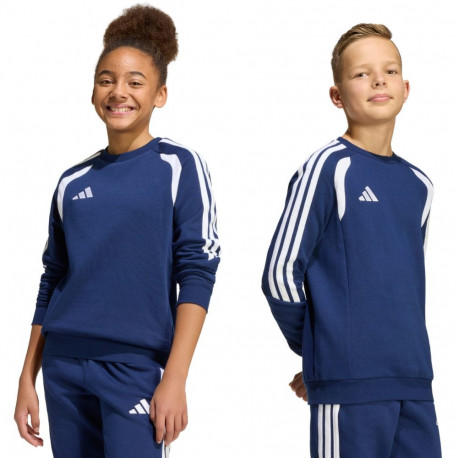 Adidas laste pusa Tiro 26 League Sweat Crew KF5821 140cm, tumesinine