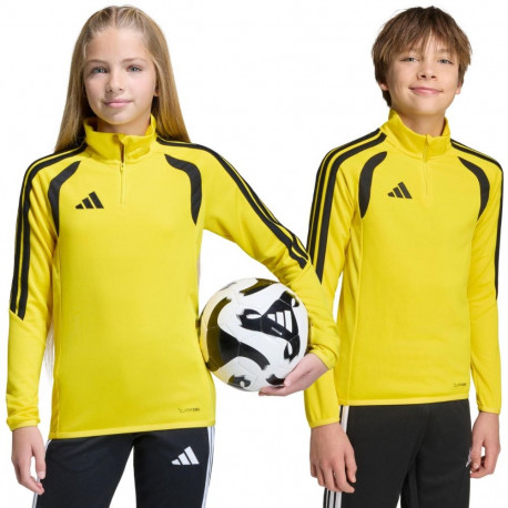 Bluza dla dzieci adidas Tiro 26 League Training Top żółto-czarna JY7158 140cm