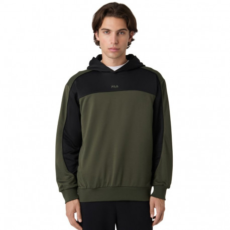 Bluza męska Fila Rivoli oliwkowo-czarna FAM1121 63185 M