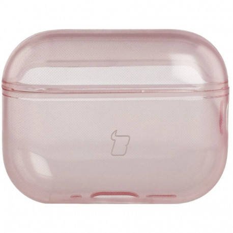AirPods Pro 3 laadimiskarbiümbris Bizon , roosa/läbipaistev