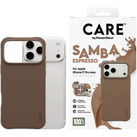 Mobiili tagakaas PanzerGlass iPhone 17 Pro Max Care Samba Magsafe Espresso