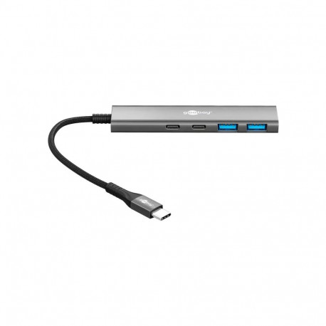 USB jagaja GOOBAY USB-C - 2x USB-C, 2x USB-A (USB 3.2) 5 Gbit/s