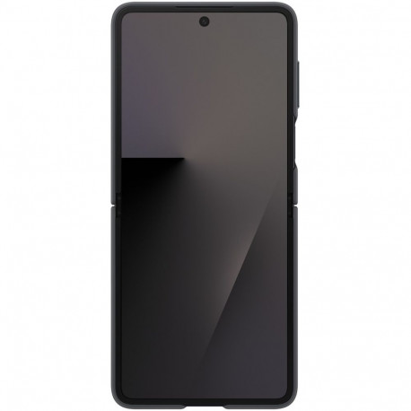 Mobiili tagakaas Samsung Galaxy Flip7, silikoon, ring, must