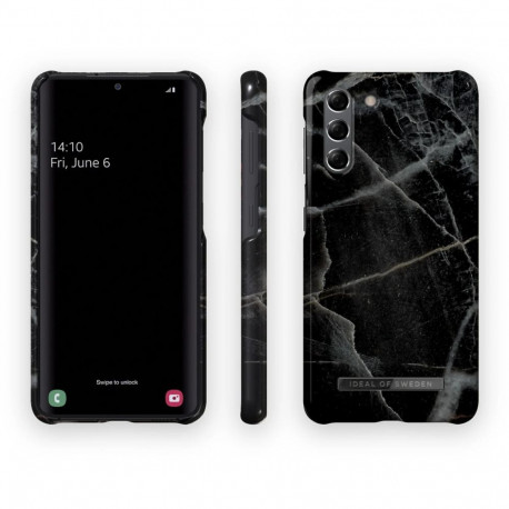 Mobiili tagakaas Ideal of Sweden Galaxy S21 Black Thunder Marble